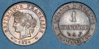 FRANZÖSISCHE MODERNE MÜNZEN 1 centime 3e république (1870-1940). Cérès -