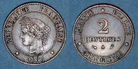 FRANZÖSISCHE MODERNE MÜNZEN 2 centimes 3e république (1870-1940). Cérès -