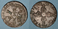 FRANZÖSISCHE KÖNIGLICHE MÜNZEN Louis XIV (1643-1715). 6 deniers dits dardenne 1710&. Aix