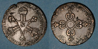 FRANZÖSISCHE KÖNIGLICHE MÜNZEN 6 deniers Louis XIV (1643-1715). dits dardenne &. Aix -
