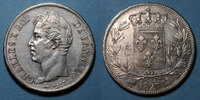 FRANZÖSISCHE MODERNE MÜNZEN Charles X (1824-1830). 5 francs, 2e type 1827MA. Marseille