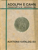 NUMISMATIKBÜCHER Cahn A., Francfort, vente aux enchères n° 63, Rheinische Sammlung (Slg. Strauss) -