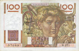BANKNOTEN DER BANQUE DE FRANCE 100 francs Banque de France. Billet. jeune paysan, -