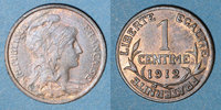 FRANZÖSISCHE MODERNE MÜNZEN 1 centime 3e république (1870-1940). Dupuis, -