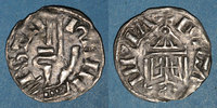 ANDERE FEUDALE MÜNZEN Franche Comté. Archevêché de Besançon. Hugues III (1085-1100). Denier estevenant