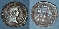 FRANZÖSISCHE KÖNIGLICHE MÜNZEN Liard Louis XV (1715-1774). au buste enfantin Besançon -