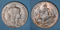 FRANZÖSISCHE MODERNE MÜNZEN 5 centimes 3e république (1870-1940). Dupuis, -