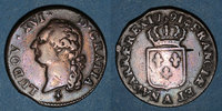 FRANZÖSISCHE KÖNIGLICHE MÜNZEN Sol Louis XVI (1774-1793). Sol Héron. 1er semestre -
