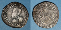 ANDERE FEUDALE MÜNZEN Franche Comté. Comté de Bourgogne. Philippe II (1556-1598). Double denier, 1591.