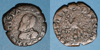 ANDERE FEUDALE MÜNZEN Franche Comté. Comté de Bourgogne. Philippe II (1556-1598). Double denier, 1595.
