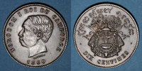 ALTE FRANZÖSISCHE KOLONIEN Cambodge, Norodom I (1860-1904), 10 centimes 1860