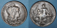 FRANZÖSISCHE MODERNE MÜNZEN 10 centimes 3e république (1870-1940). Dupuis, -