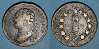 FRANZÖSISCHE MODERNE MÜNZEN Constitution (1791-1792). 12 deniers 1792BB. Strasbourg. Type FRANCAIS