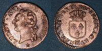 FRANZÖSISCHE KÖNIGLICHE MÜNZEN 1/2 sol Louis XVI (1774-1793). Marseille -