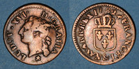 FRANZÖSISCHE KÖNIGLICHE MÜNZEN Liard Louis XVI (1774-1793). &. Aix. Etoile -