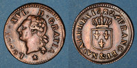 FRANZÖSISCHE KÖNIGLICHE MÜNZEN Liard Louis XVI (1774-1793). &. Aix. Etoile -