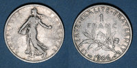 FRANZÖSISCHE MODERNE MÜNZEN 1 franc 3e république (1870-1940). Semeuse -