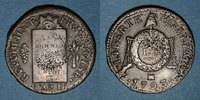 FRANZÖSISCHE MODERNE MÜNZEN Convention (1792-1795). Sol aux balances, type FRANCOISE 1793MA. Marseille. Di