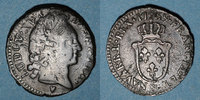 FRANZÖSISCHE KÖNIGLICHE MÜNZEN Sol Louis XV (1715-1774). Sol d'Aix & Aix -