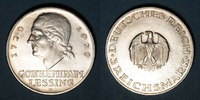 KAISERREICH MÜNZEN Allemagne. République de Weimar. 3 reichsmark 1929D. Lessing