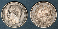 FRANZÖSISCHE MODERNE MÜNZEN 2e empire (1852-1870). 50 centimes, tête nue, 1860A