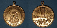 ELSAß Alsace. Colmar. Cortège historique. 1898. Médaille en laiton doré