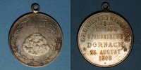 ELSAß Alsace. Mulhouse-Dornach. 1ère pierre de l'église catholique. 1898. Médaille lai