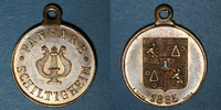 ELSAß Alsace. Schiltigheim. Fanfare. 1885. Médaille laiton. 23 mm