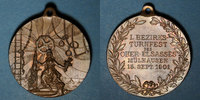 ELSAß Alsace. Mulhouse. 1er tournoi de gymnastique du Haut-Rhin. 1901. Médaille bronz