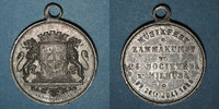 ELSAß Alsace. Mulhouse. Concours musical. 1885. Médaille en étain. 28 mm