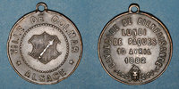ELSAß Alsace. Colmar. Cavalcade de bienfaisance. 1882. Médaille laiton. 29,5 mm, avec