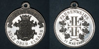 ELSAß Alsace. Soultz. Tournoi de gymnastique. 1903. Médaille. Aluminium. 30,4 mm