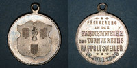 ELSAß Alsace. Ribeauvillé. Consécration drapeau société de gymnastique. 1899. Médaille