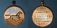 ELSAß Alsace. Riedisheim. Fête de la Musique. 1891. Médaille bronze. 26,06 mm