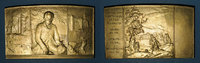 ELSAß Alsace. Munster. Reconstruction des manufactures Hartmann et Fils. 1921. Plaquet