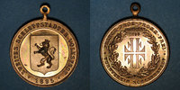 ELSAß Alsace. Sélestat. 2e fête populaire. 1895. Médaille bronze doré, avec son oeille