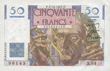 BANKNOTEN DER BANQUE DE FRANCE 50 francs Banque de France. Billet. Le Verrier, -