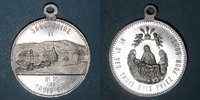 ELSAß Trois Epis. Sanctuaire de Notre Dame des Trois Epis (début du 20e). Médaille alu
