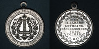 ELSAß Colmar. 2e congrès des chorales d'Alsace-Lorraine. 1894. Médaille aluminium