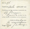 ANDERE AUSLÄNDISCHE SCHEINE 8 gulden Pays Bas. Nimègue. Alfred Dorsemagen. 75 cent -