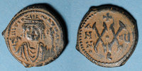 BYZANZ Empire byzantin. Maurice Tibère (582-602). 1/2 follis. Théopoulis (Antioche), 58