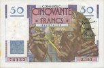 BANKNOTEN DER BANQUE DE FRANCE 50 francs Banque de France. Billet. Le Verrier, -