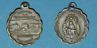 ELSAß Trois Epis. Souvenir du sanctuaire (fin 19e - début 20e). Médaille laiton. Ovale