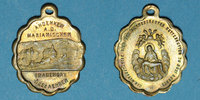 ELSAß Trois Epis. Souvenir du sanctuaire (fin 19e - début 20e). Médaille laiton. Ovale