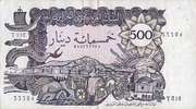 ANDERE AUSLÄNDISCHE SCHEINE 500 dinars Algérie. Banque Centrale. -