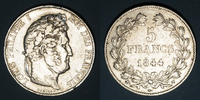 FRANZÖSISCHE MODERNE MÜNZEN 5 francs Louis Philippe (1830-1848). Lille -