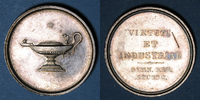 MEDAILLEN STUTTGART. Lycée royal. Prix d'école. Médaille en argent. 26,80 mm -