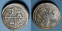 GEWICHTE Espagne. Poids monétaire de 8 réaux de Philippe II à Philippe IV -