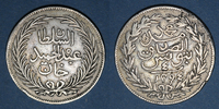 ISLAM Maghreb. Ottomans. Abdul Hamid II (1293-1327H = 1876-1909). 4 riyal 1294H. Tunis