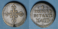 GEWICHTE Italie. Poids monétaire de la quadruple pistole d'Italie -
